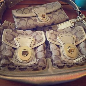 COACH handbag and wallet