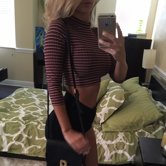 Striped crop top