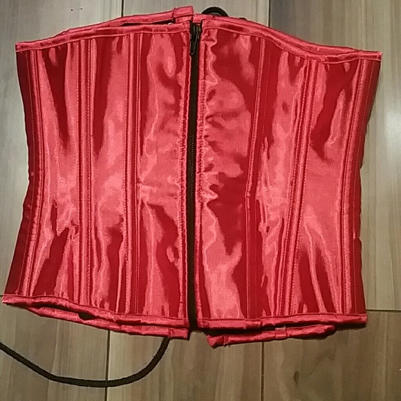 Steel boned corset