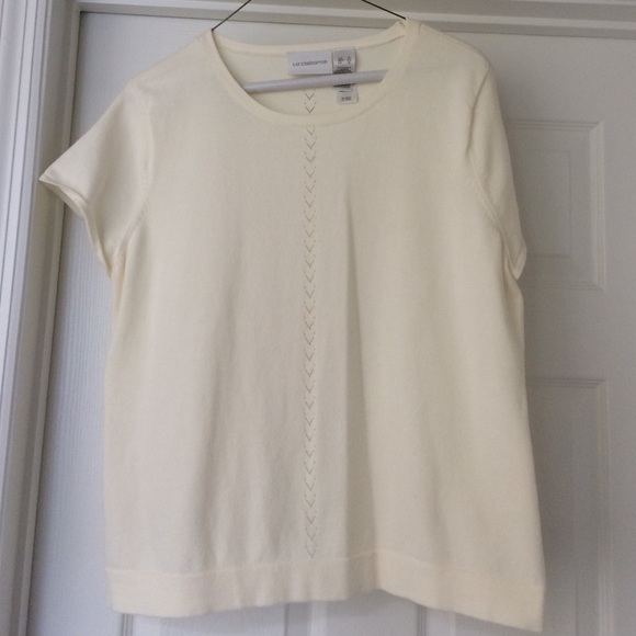 liz Claiborne Size XL cream sweater.