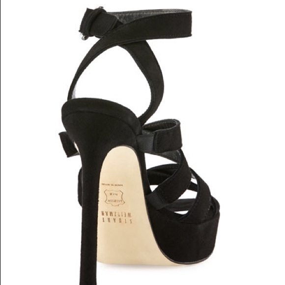 Stuart Weitzman Soundtrack Crisscross Suede Sandal - Picture 4 of 7
