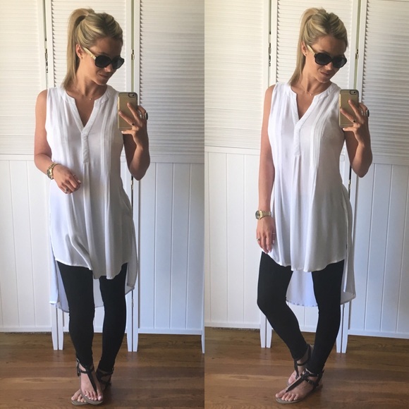 SOLD OUT• Gorgeous White Tunic - Picture 4 of 4