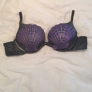 Homemade seashell rave bra
