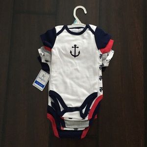 Baby boy set of 5 onesies