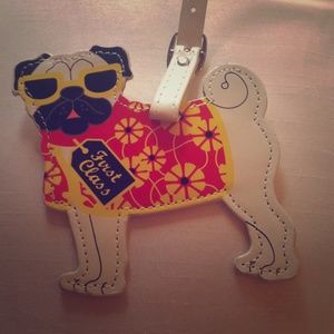 Pug luggage tag