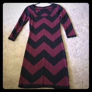 Chevron Sweater dress