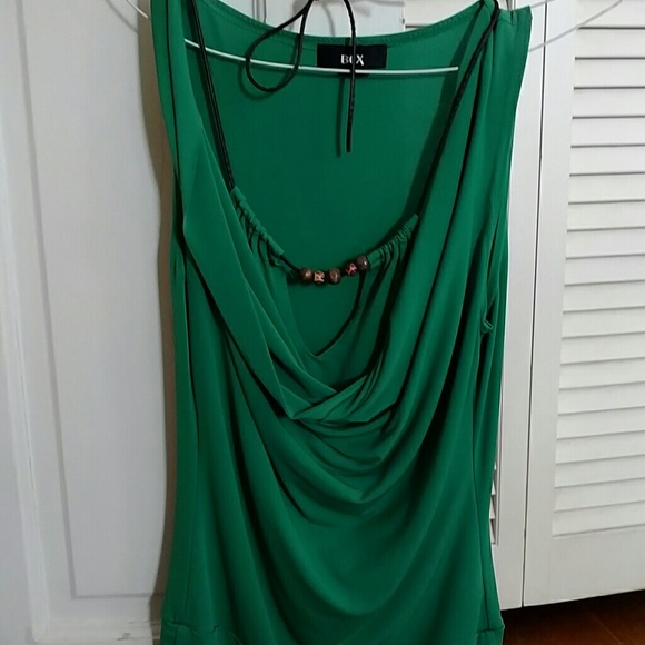 Green dressy tank top