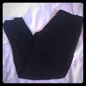 Loft loose fit black ankle pants