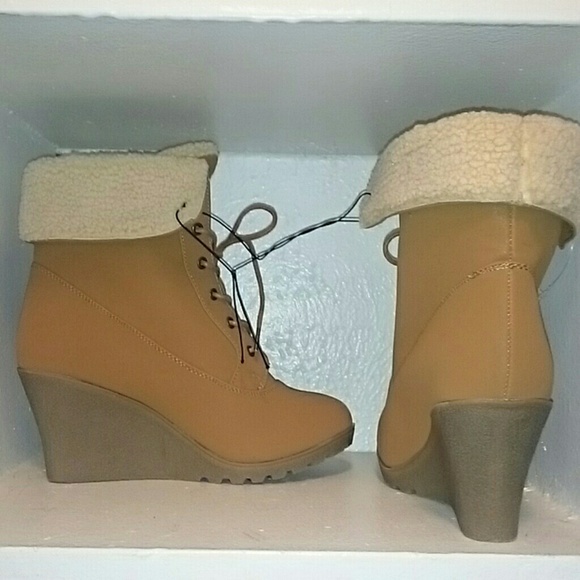 brown combat boots size 9 - Picture 3 of 3