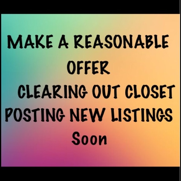 Clearing Out Closet! Make A Reasonable Offer