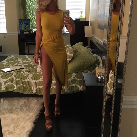 High slit dress