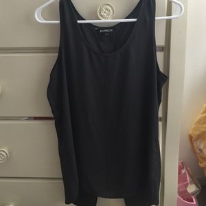 Express open back grey shirt