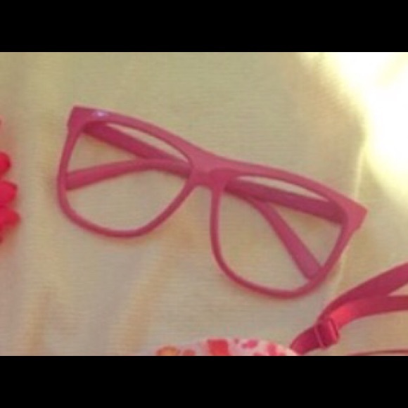 Rave pink glasses