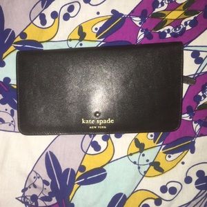 Kate Spade black and white wallet