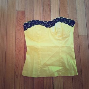 Strapless crop top