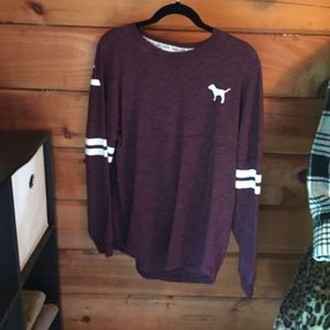 VS pink jersey sweat shirt - Size M