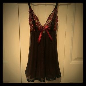 Sexy lingerie! Black/red w floral.