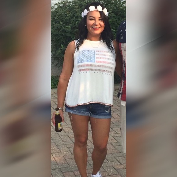 American Flag - Fourth of July Top