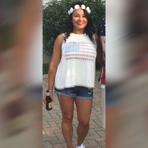 American Flag - Fourth of July Top