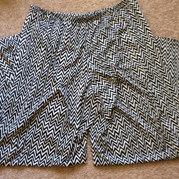 Black and White Palazzo Pants