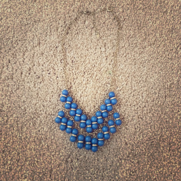 LOFT Blue statement necklace