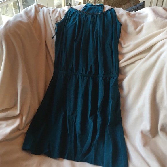 Teal silk dress. Great condition