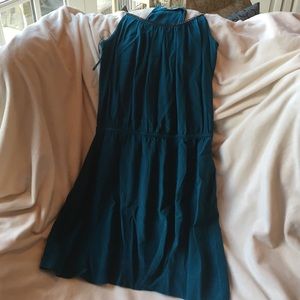 Teal silk dress. Great condition