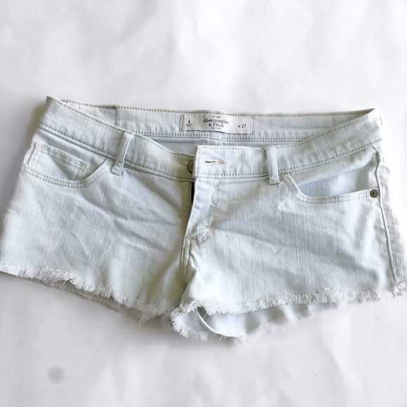 [abercrombie] light wash shorts