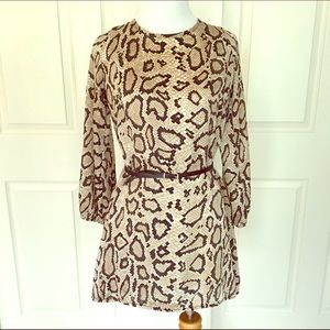 Snake Printed Mini Dress/Tunic