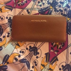 Michael Kors brown leather wallet