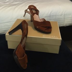 Luggage leather Michael Kors sandals