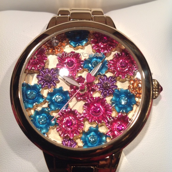 Betsy. johnson Rare flower watch