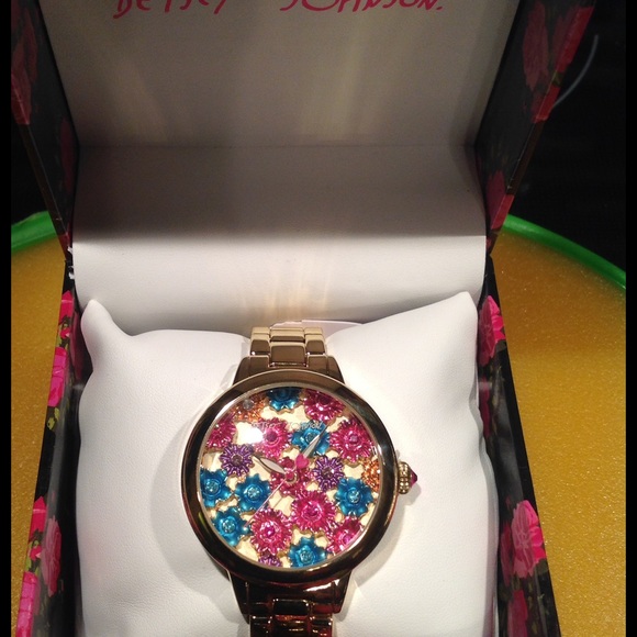 Betsy. johnson Rare flower watch