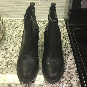 Black ankle boots