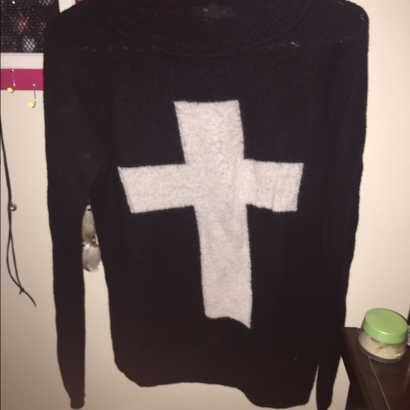 Cross sweater