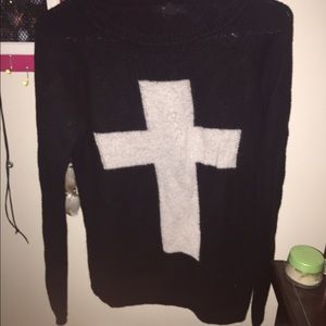 Cross sweater