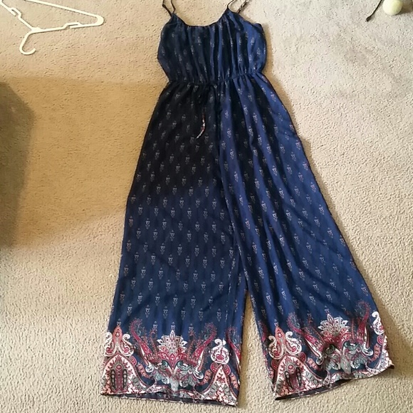 Silky paisley jumpsuit