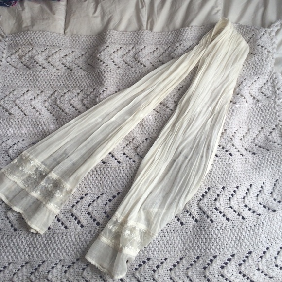 Cream Lightweight Scarf