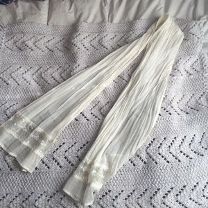 Cream Lightweight Scarf