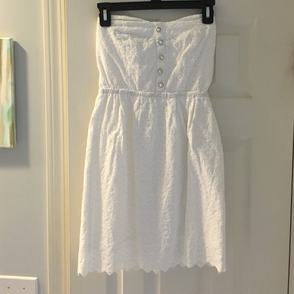 Strapless White Dress