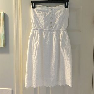 Strapless White Dress