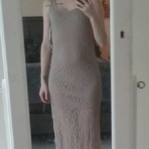 Tan lace maxi