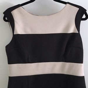 Black and cream dress