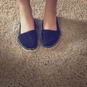 Black Espadrille flats