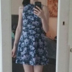 Purple floral dress