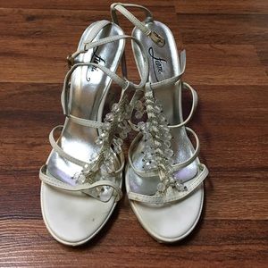 Ivory High Heel Sandals
