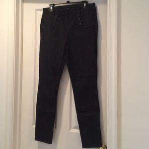 Black denim jeans