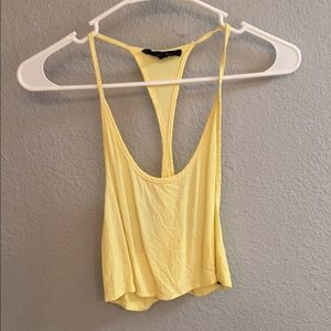 Yellow crop top