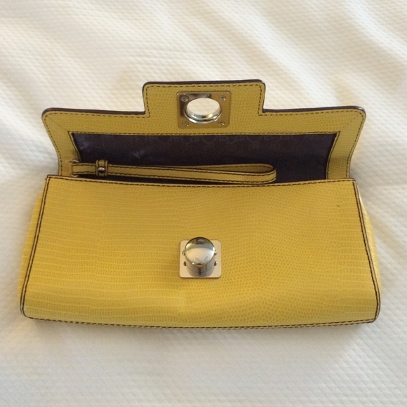 Banana Republic Yellow Textured Clutch - Picture 3 of 3