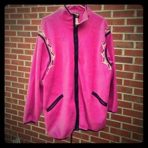 Bob Mackie Wearable Art Fleece Jacket